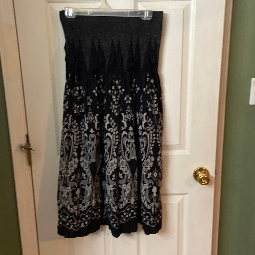 Christopher & Banks black & white sundress size L